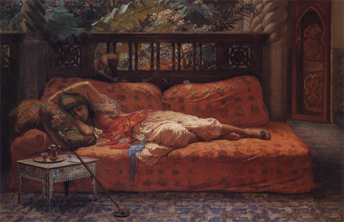 Frederick Arthur Bridgman The Siesta Spain oil painting art